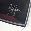 Custom Adorable Dog Cat Line Art - Personalized Car Window Decal Sticker CH07 910292