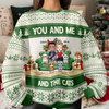 You And Me And The Cat/Dog - Personalized Unisex Ugly Sweater Christmas Gift For Dog And Cat Lovers HO82 900462