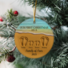 Our First Christmas As A Family Personalized Ceramic Ornament HA75 897472