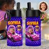 Custom Kid Photo Racing My Own Way Personalized Kid Water Bottle Back to School Gift HA75 921742