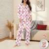 Custom Baby Face Best Dad, Mom Ever Retro Pajamas - Personalized Gift for Parents, Father's Day LM32 669007