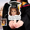 Look Who's Graduated Custom Funny Face Graduation 2026 Big Heads Face Fan CH07 895580