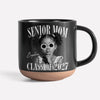 Custom Retro Senior Mom 2027 Pottery Mug - Personalized Class of 2027 Gift, Proud Family Gift HA75 922084