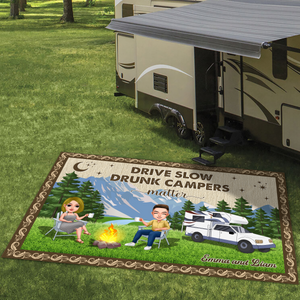 Personalized Create Memories With Camping Patio Rug, Patio Mat LM32 893725