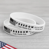 Laser Engraved Silicone Bracelet “FREEDOM” Charlie Kirk Tribute LM32 65771