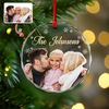 Custom Family Photo And Name Glass Ornament For Christmas TH10 894757