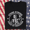Stand Strong Charlie Kirk - Voice Of Freedom Memorial Dark Shirt LM32 65531