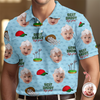 Best Dad By Par Polo Shirt Personalized Funny Face Photo Polo Shirt CH07 911126