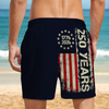 Personalized 250th Anniversary 1776-2026 American Flag Beach Shorts LM32 669235