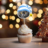 Custom Photo Cute Cat Cupcake Topper Christmas Gift For Cat Lovers TH10 894751