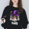 Custom Photo Halloween Dog Witch Dark Shirt HO82 900000