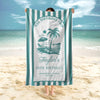 Custom Birthday Trip Beach Towel – Personalized Coastal Vacation Towel, Birthday Gift for Mom LM32 899667