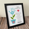 Personalized Happy Mother’s Day Handprint Flower Keepsake Picture Frame HO82 901594