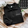 Custom Kid Names Best Dad By Par Printed Quarter Zip Sweater - Gift for Golf Dad HO82 902350