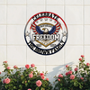 250 Years of Freedom America 1776–2026 Anniversary Monogram Metal Sign Patriotic Gift CH07 910416
