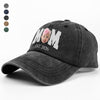 Custom Photo Face Dad Est. Washed Denim Baseball Cap HA75 921350