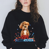 Custom Photo Dog Bless America Dark Shirt HO82 902844