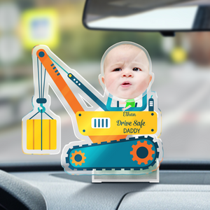 Custom Car Photo, Drive Safe Daddy Shaking Head HO82 893844