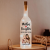 Custom Photo Mom And Daughter Forever Linked Together Personalized Bottle Lamp CH07 895304