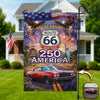 Celebrate 100 Years of Road Route 66 and America 250th Anniversary Custom Car Photo Garden Flag HA75 920312