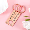 Custom Metal Couple Keychain Personalized Matching Keychains Anniversary, Valentine's Day Gifts HA75 920154