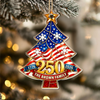 Personalized Family Name 250 Anniversary USA Acrylic Ornament, Memorial Day Gifts HO82 903340