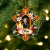 Custom Photo Cross Memorial Acrylic Ornament, Personalized Remembrance Keepsake TH10 171367