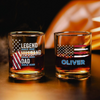 Custom Name Legend Husband Dad Whiskey Glass Gift For Father's Day TH10 169715