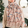 Custom Photo Wool Scarf Gift For Family LM32 897669
