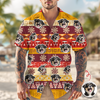 Custom Photo With Aboriginal Pattern Dog Hawaii Shirt CH07 911118