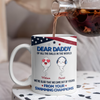Custom Kid Names Dear Daddy We're Glad That We Came Out Of Yours Balls Print Full Mug CH07 911208