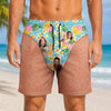 Custom Photo Summer Pattern Funny Men Beach Shorts, Travel Gifts For Men TH10 170475