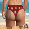 Custom Funny Face Zipper Beach Shorts – Personalized Gift for Boyfriend, Husband LM32 669457