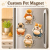 Custom Photo Dog & Cat Belly Mochi Squishy Fridge Magnet, Cute Squeeze Toys CH07 911904