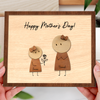 Custom Mom and Kids Names Stickman, Personalized Mother’s Day Gift for Mom 2-Layered Wooden Plaque CH07 911146