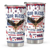 Personalized God Bless America Patriotic 3D Inflated Effect Fat Tumbler HA75 921092