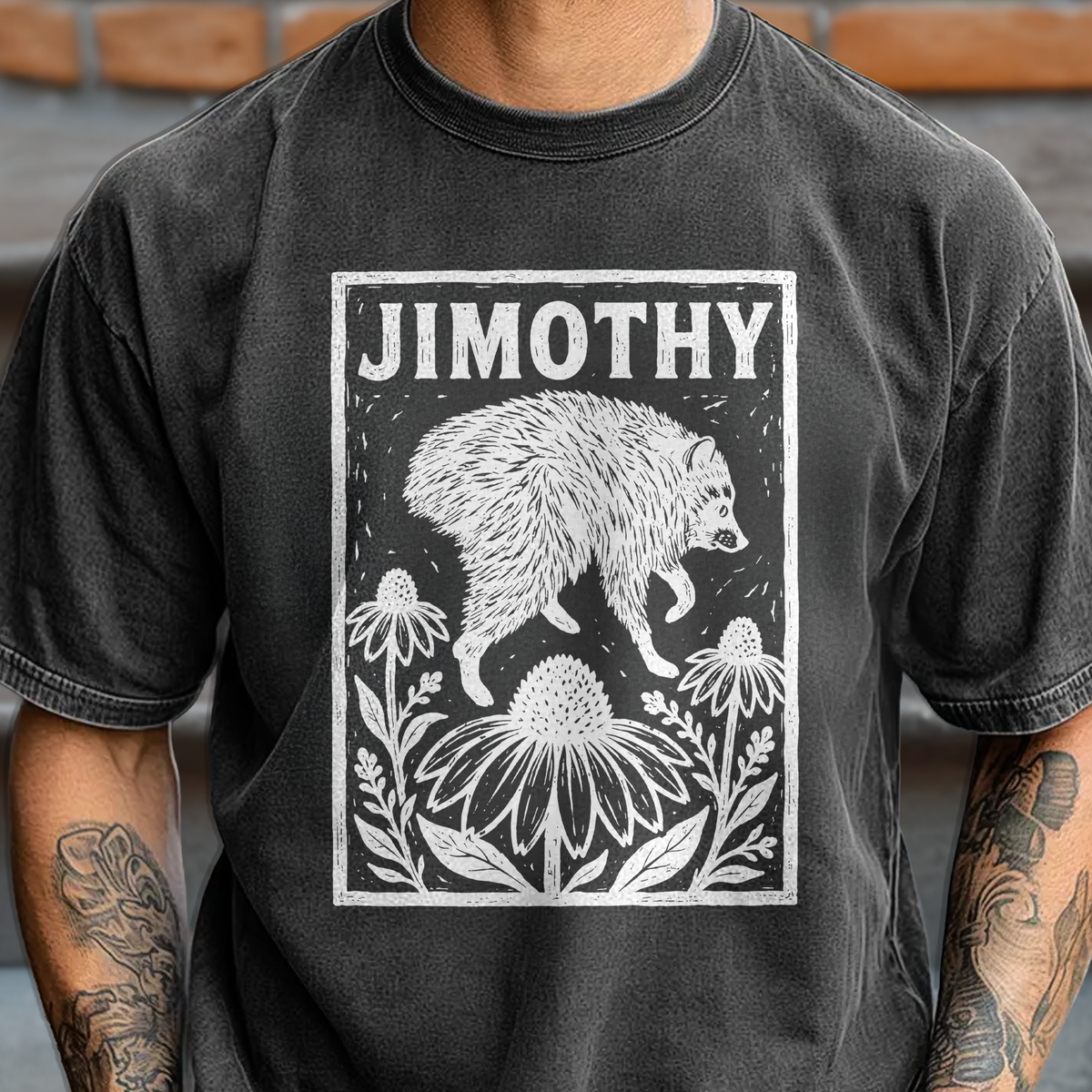 Trendy Raccoon Jimothy Funny Meme Comfort Shirt, Raccoon Floral Shirt CH07 180238