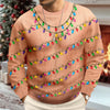Custom Funny Body Naughty Christmas Light AOP Ugly Sweater - Personalized Christmas Gift For Husband, Son, Grandpa, Dad HA75 919158