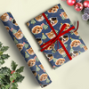 Custom Pet Photo Christmas Tree Wrapping Paper For Pet Lovers LM32 670573