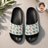 Custom Baby Face Best Dad, Mom Ever Slide Sandals - Gift For Dad, Father's HO82 902574
