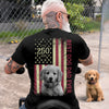 Upload Photo Best Dog Dad Ever, Best Cat Dad Ever Dog Cat Shirt, US Flag Back Shirt HA75 921406