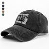 Justice for Charlie Kirk - Prayers Up Charlie Washed Denim Baseball Cap HA75 64420