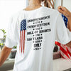 Personalized 250 Years Of America Back Shirt – Independence 1776 Constitution 1787 Bill Of Rights Patriotic USA TH10 898929