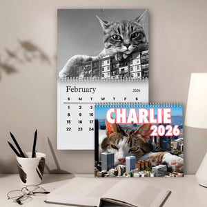 Funny Lazy Cats Wall Calendar 2026 For Cat Lovers LM32 897309