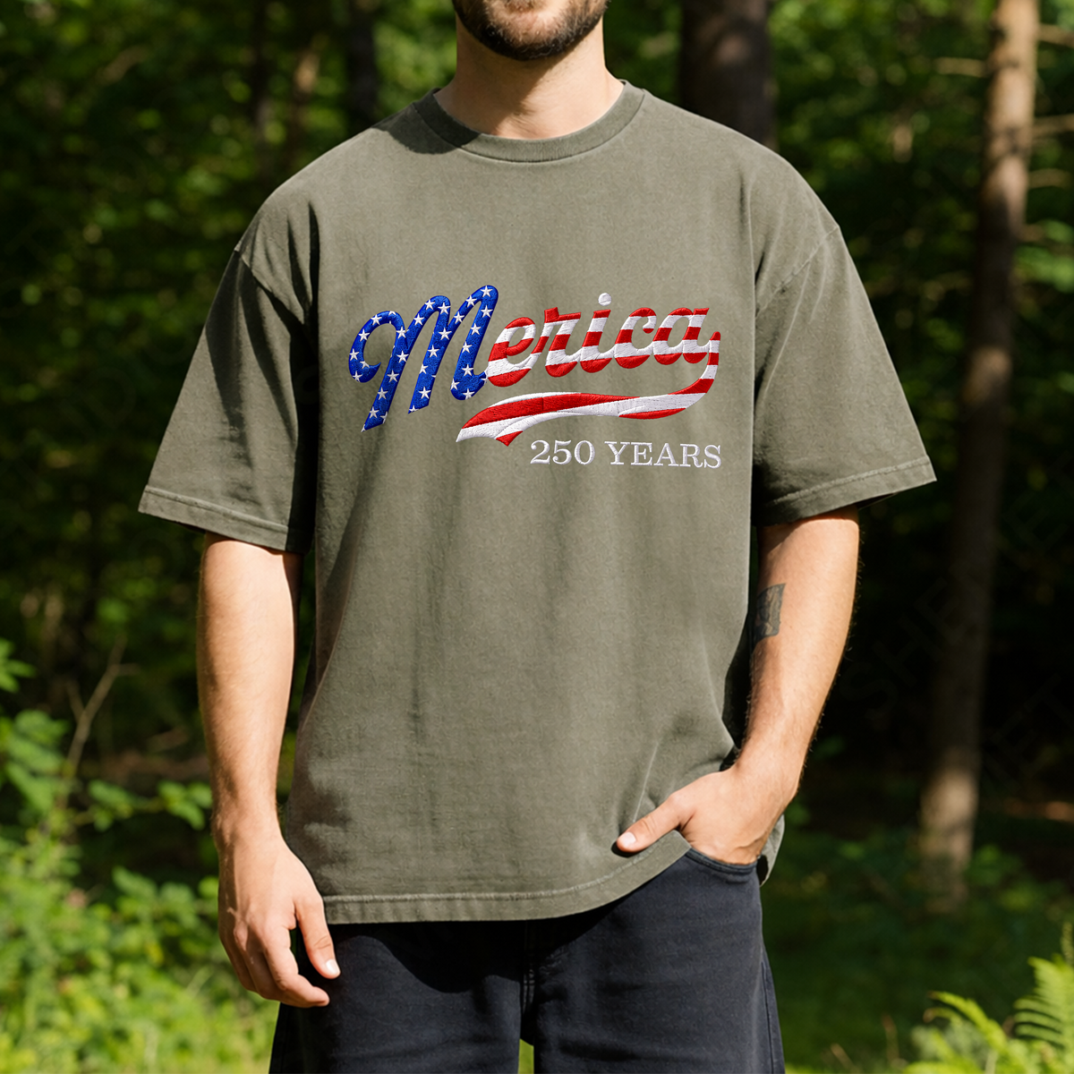 USA Patriotic Merica 250 Years Comfort Shirt HA75 921662