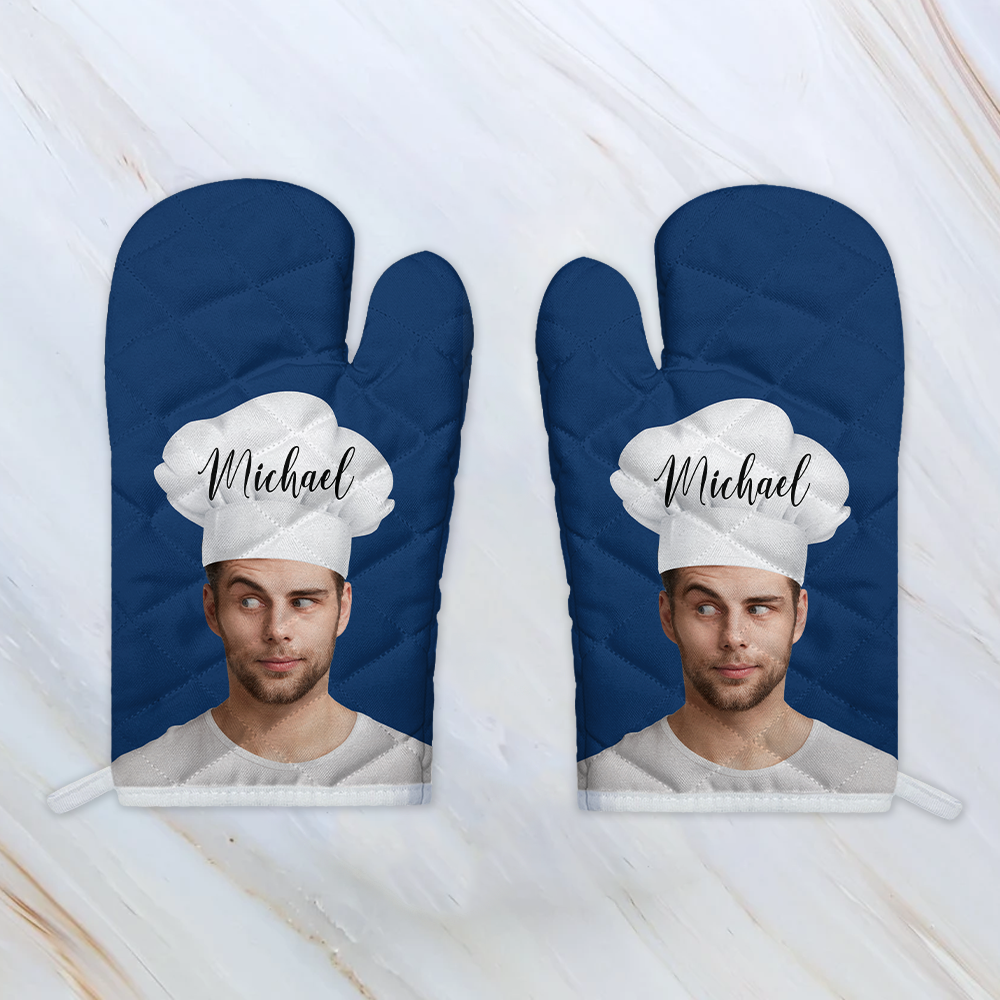 Custom Funny Photo Master Chef Oven Mitt Gift For Cooking Lovers LM32 899233