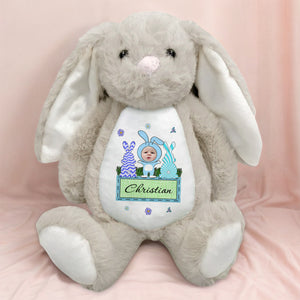 Custom Photo And Name For Your Kid Bunny Plush TH10 892489