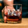Custom Photo Best Dad Ever Whiskey Glass Father's Day Gift HA75 921284