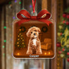 Custom Dog Photo Paws Is A Gift 3D Effect Acrylic Ornament Christmas Gift LM32 895925