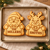 Personalized Family Name Santa Christmas Cookie Cutter & Stamp, Personalized Holiday Baking Gift CH07 181098